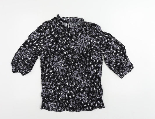 Womens UK Size 8 Marks and Spencer Black Basic Blouse