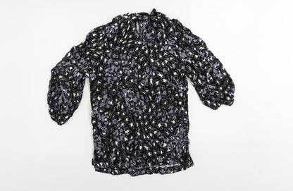 Womens UK Size 8 Marks and Spencer Black Basic Blouse