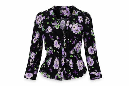 Womens UK Size 6 Marks and Spencer Black Basic Button-Up