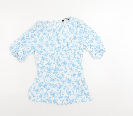 Womens UK Size 6 Marks and Spencer White Basic Blouse