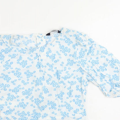 Womens UK Size 6 Marks and Spencer White Basic Blouse