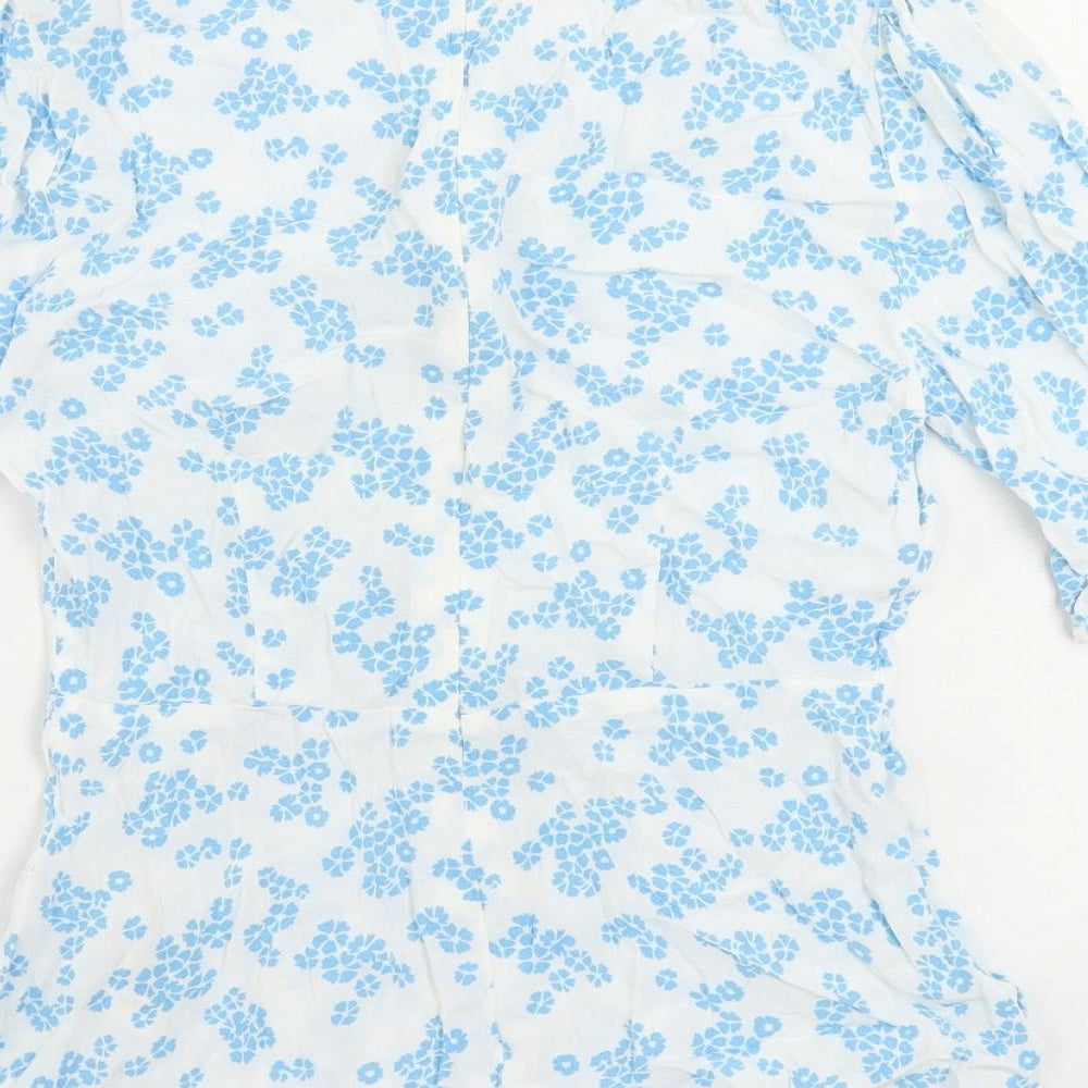 Womens UK Size 6 Marks and Spencer White Basic Blouse