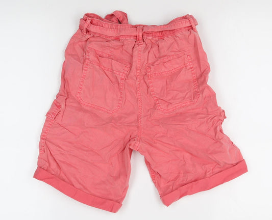 Marks and Spencer Women’s Pink Cargo Shorts Size 6
