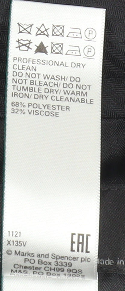 Womens UK Size L Marks and Spencer Regular Fit Dress Pants Grey Trousers