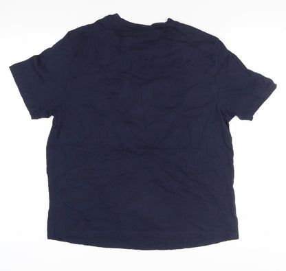 Womens UK Size 16 Marks and Spencer Blue Basic T-Shirt