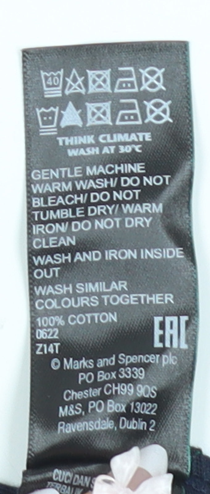 Womens UK Size 16 Marks and Spencer Blue Basic T-Shirt