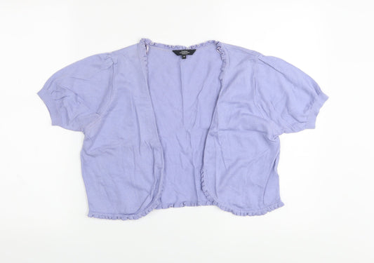 Womens UK Size 14 Debenhams Purple Shrug Jumper