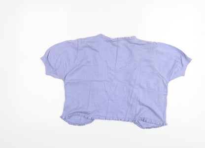 Womens UK Size 14 Debenhams Purple Shrug Jumper