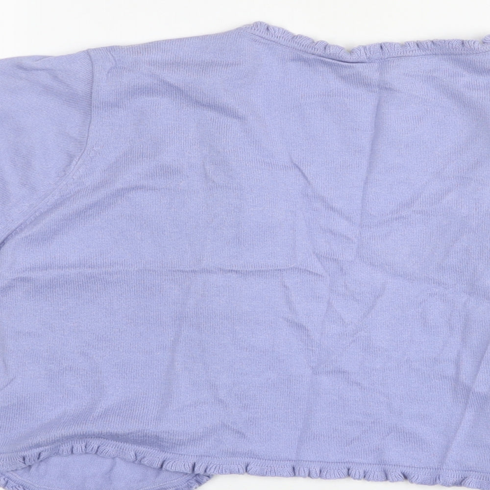 Womens UK Size 14 Debenhams Purple Shrug Jumper