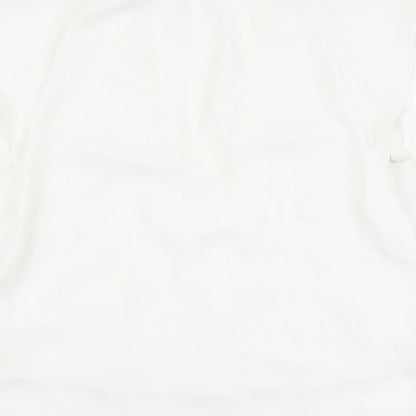 Womens UK Size L Zara White Basic Blouse