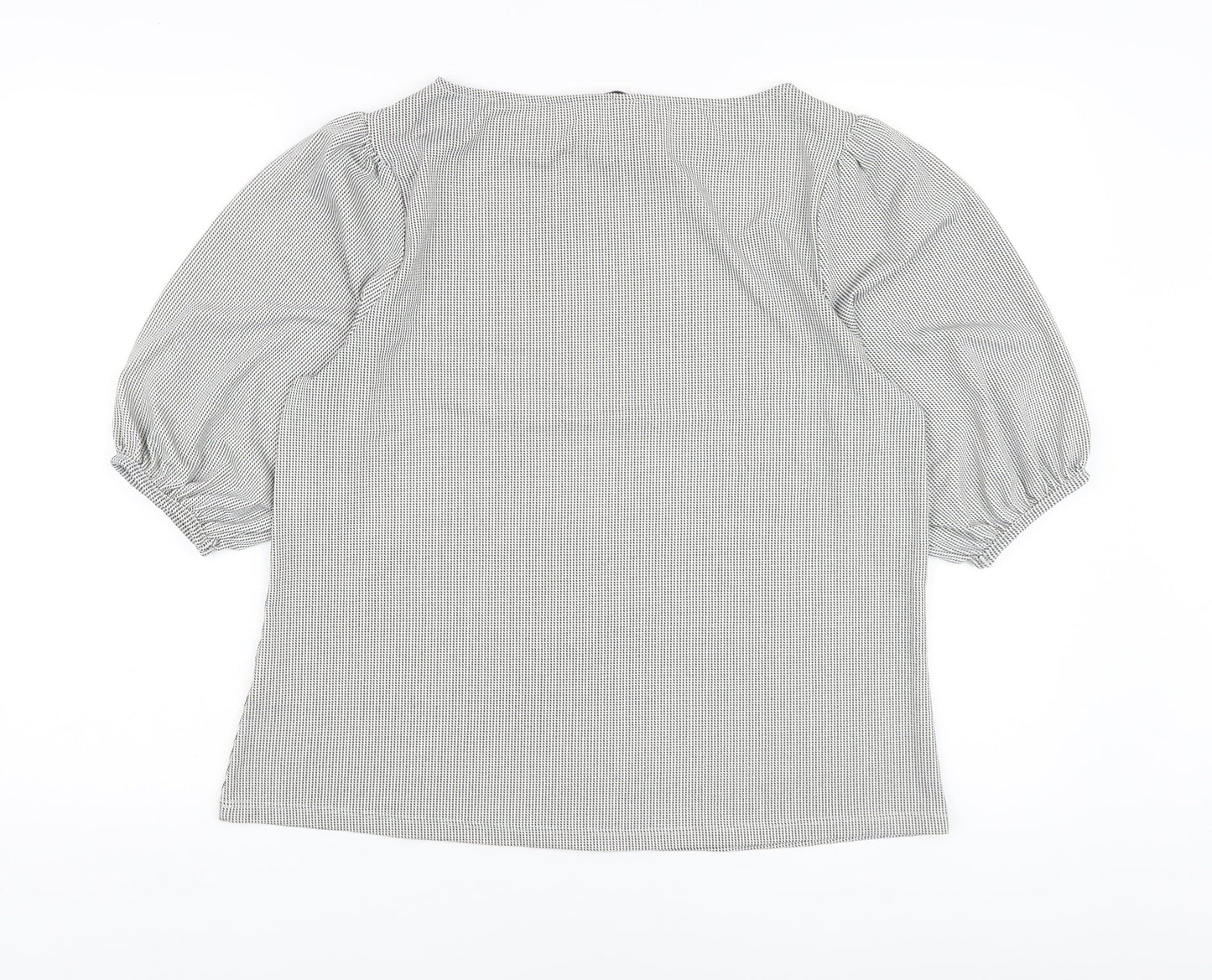 Womens UK Size M H&M Black Basic Blouse