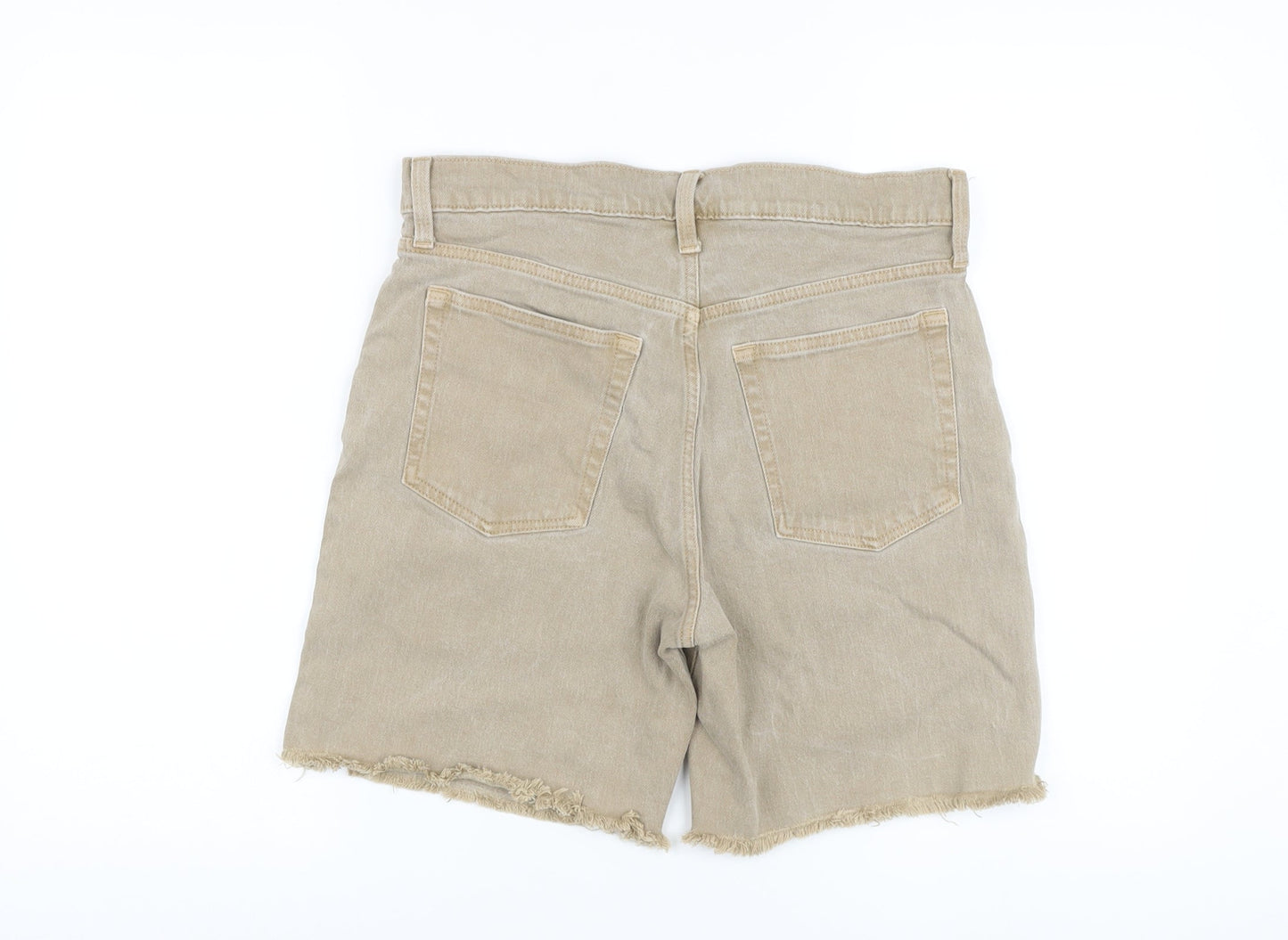 Gap Womens Beige Cotton Bermuda Shorts Size 29 in L8 in Regular Button