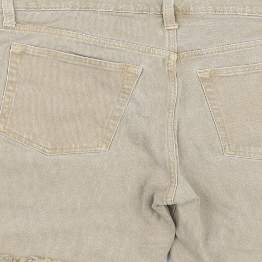 Gap Womens Beige Cotton Bermuda Shorts Size 29 in L8 in Regular Button