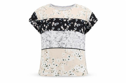 Womens UK Size S Zara Multicoloured Basic T-Shirt