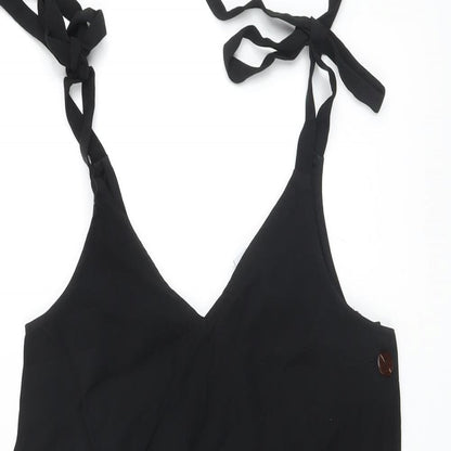 Womens UK Size 6 Topshop Black Tunic Tank