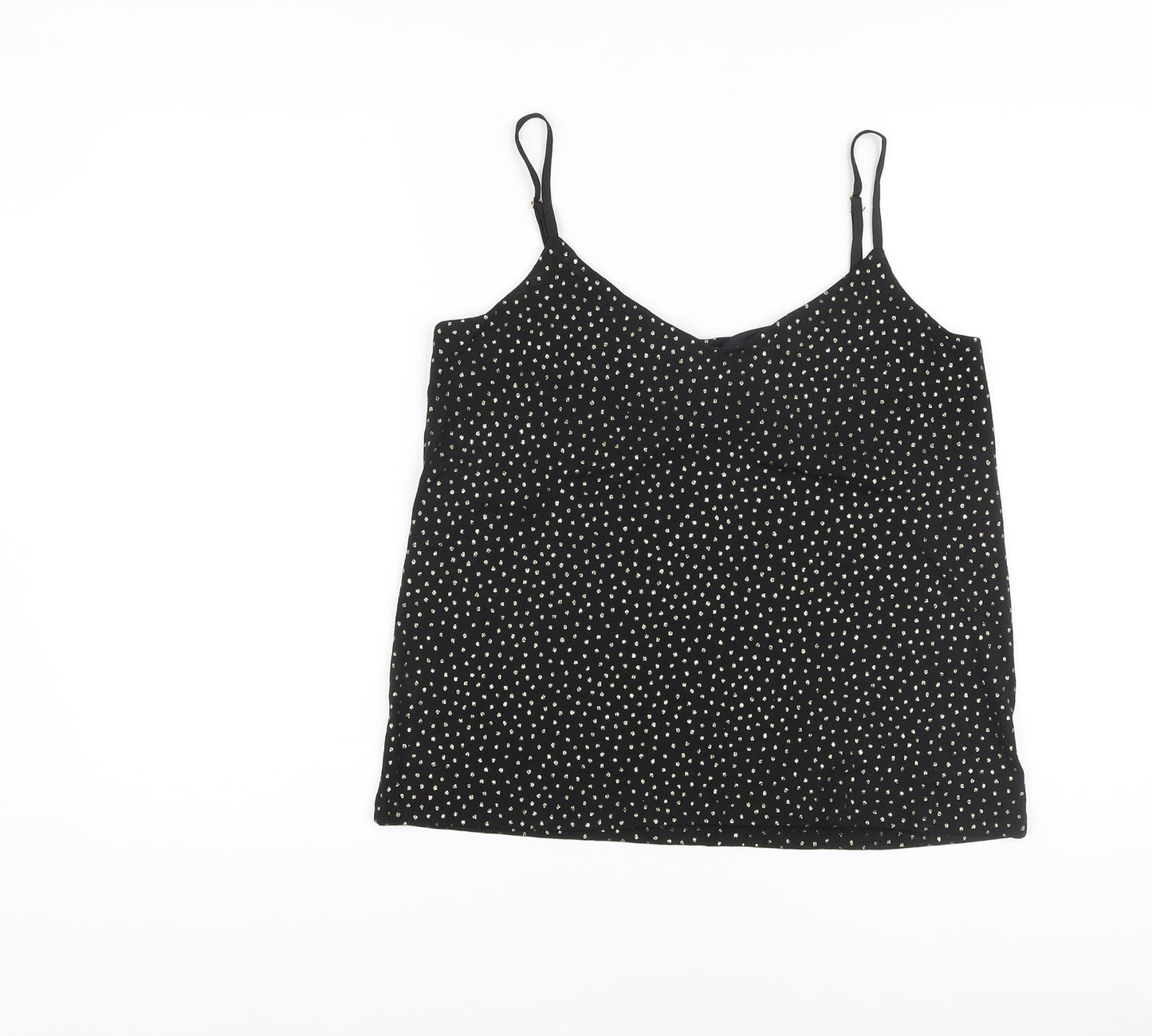 Womens UK Size 10 Warehouse Black Camisole Tank