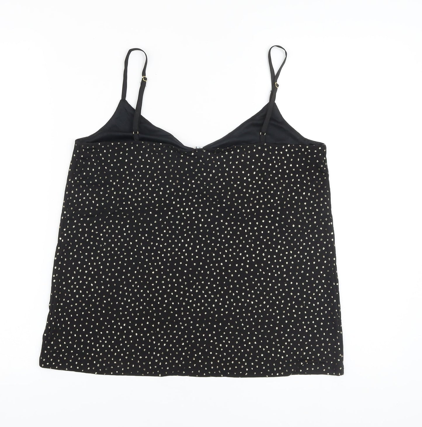 Womens UK Size 10 Warehouse Black Camisole Tank