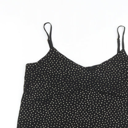 Womens UK Size 10 Warehouse Black Camisole Tank