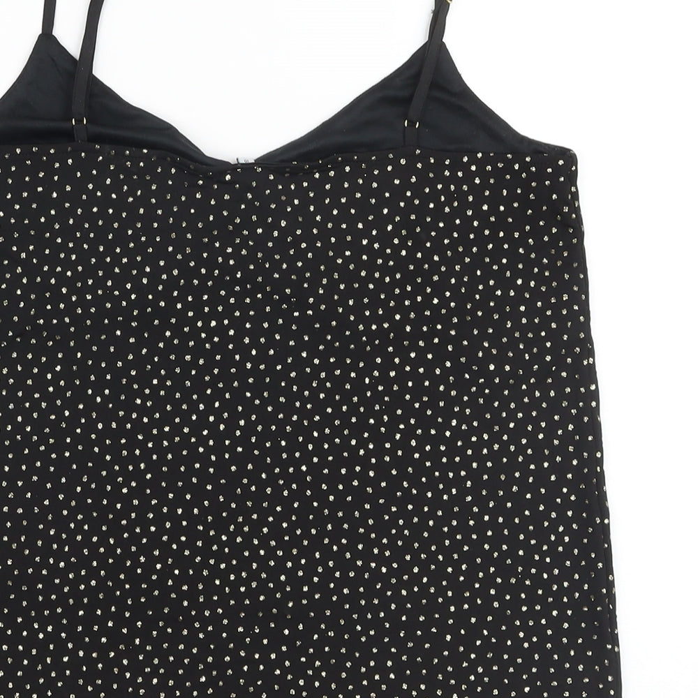 Womens UK Size 10 Warehouse Black Camisole Tank