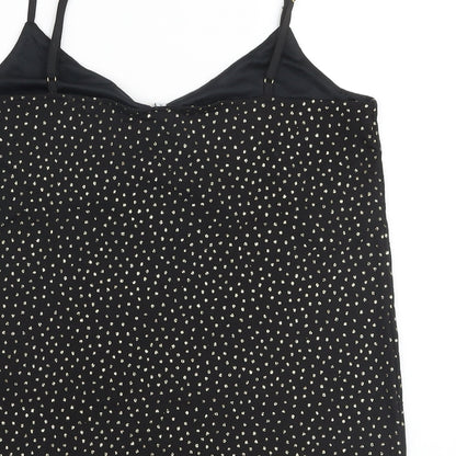 Womens UK Size 10 Warehouse Black Camisole Tank