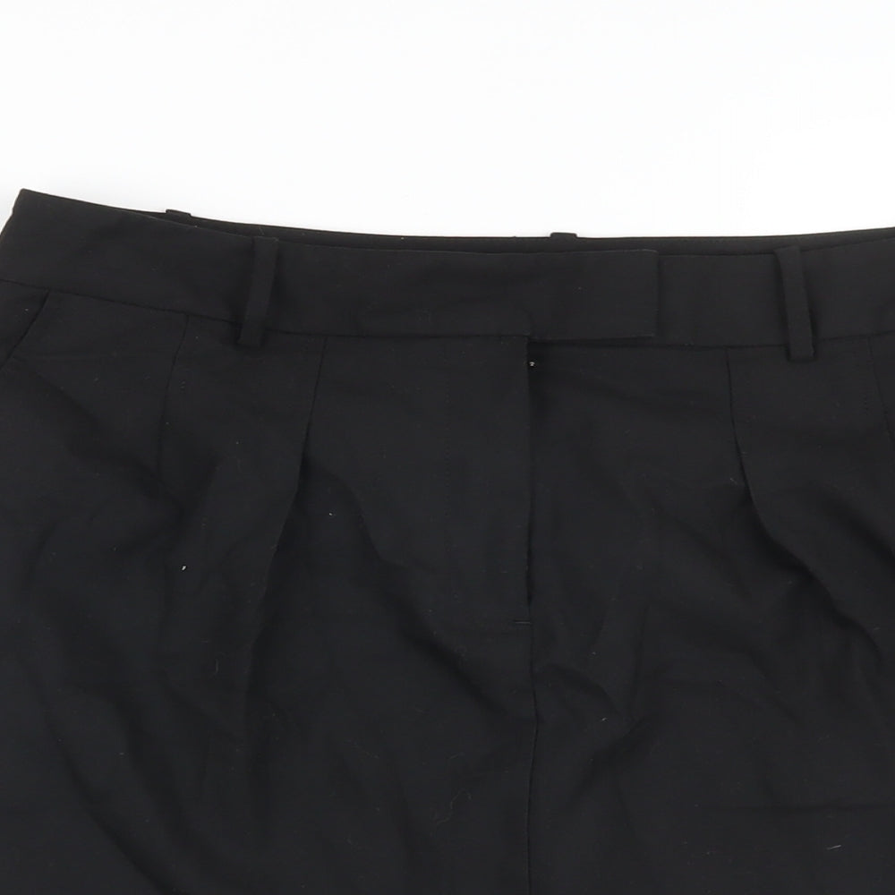 Gap Womens Black Polyester A-Line Skirt Size 12 Zip