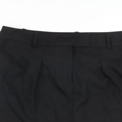 Gap Womens Black Polyester A-Line Skirt Size 12 Zip