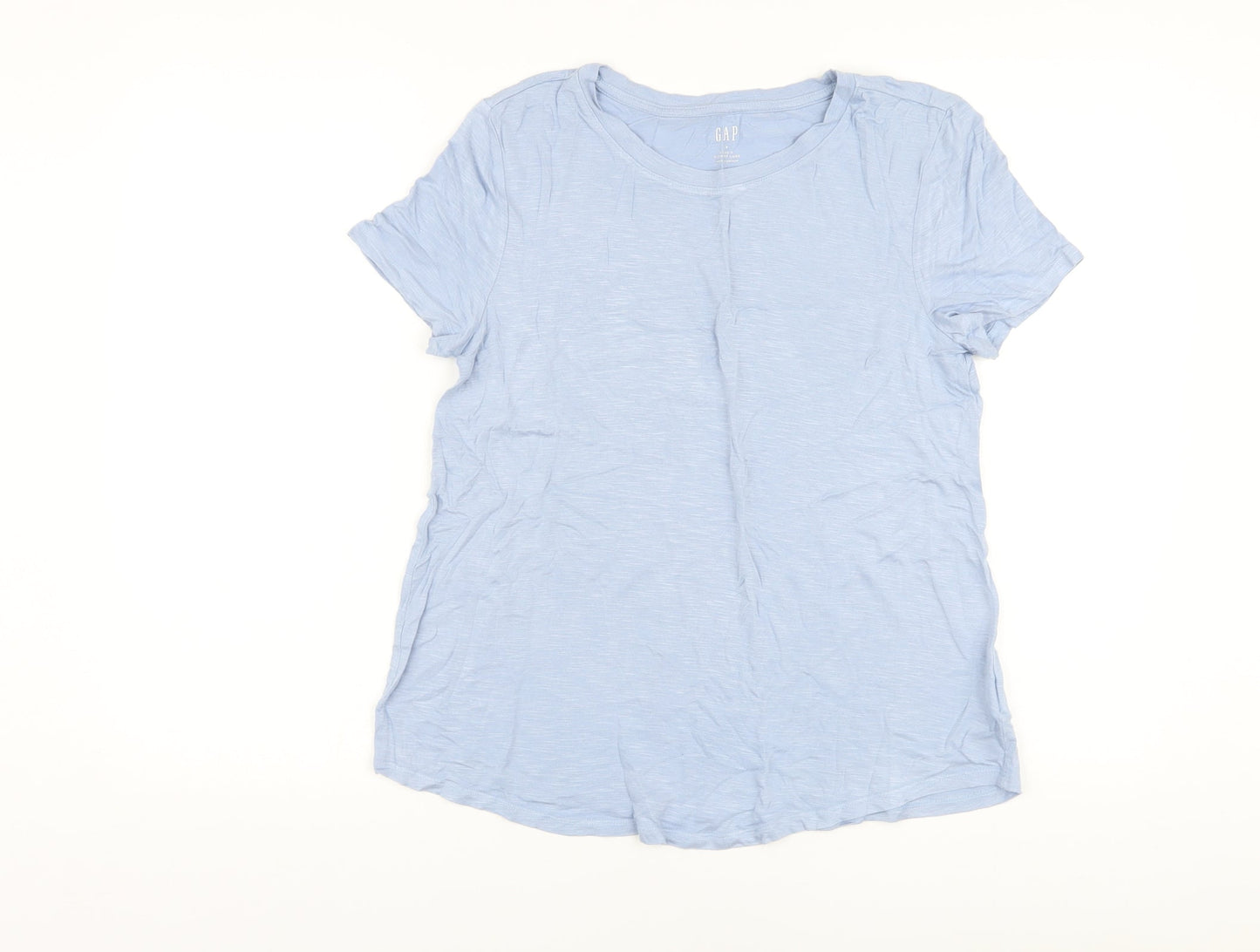 Womens UK Size S Gap Blue Basic T-Shirt