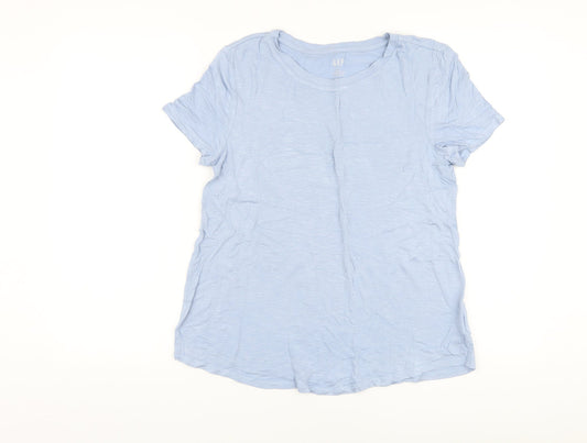 Womens UK Size S Gap Blue Basic T-Shirt