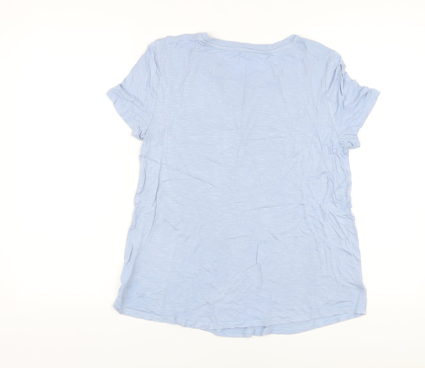 Womens UK Size S Gap Blue Basic T-Shirt