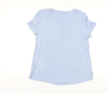 Womens UK Size S Gap Blue Basic T-Shirt
