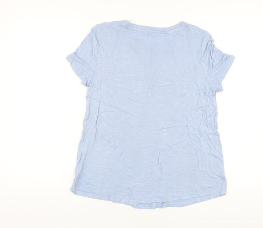 Womens UK Size S Gap Blue Basic T-Shirt