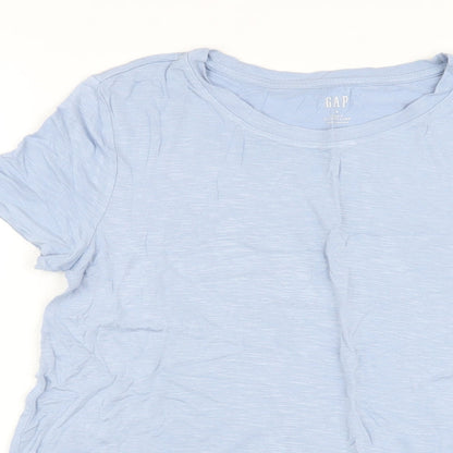 Womens UK Size S Gap Blue Basic T-Shirt