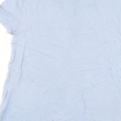 Womens UK Size S Gap Blue Basic T-Shirt