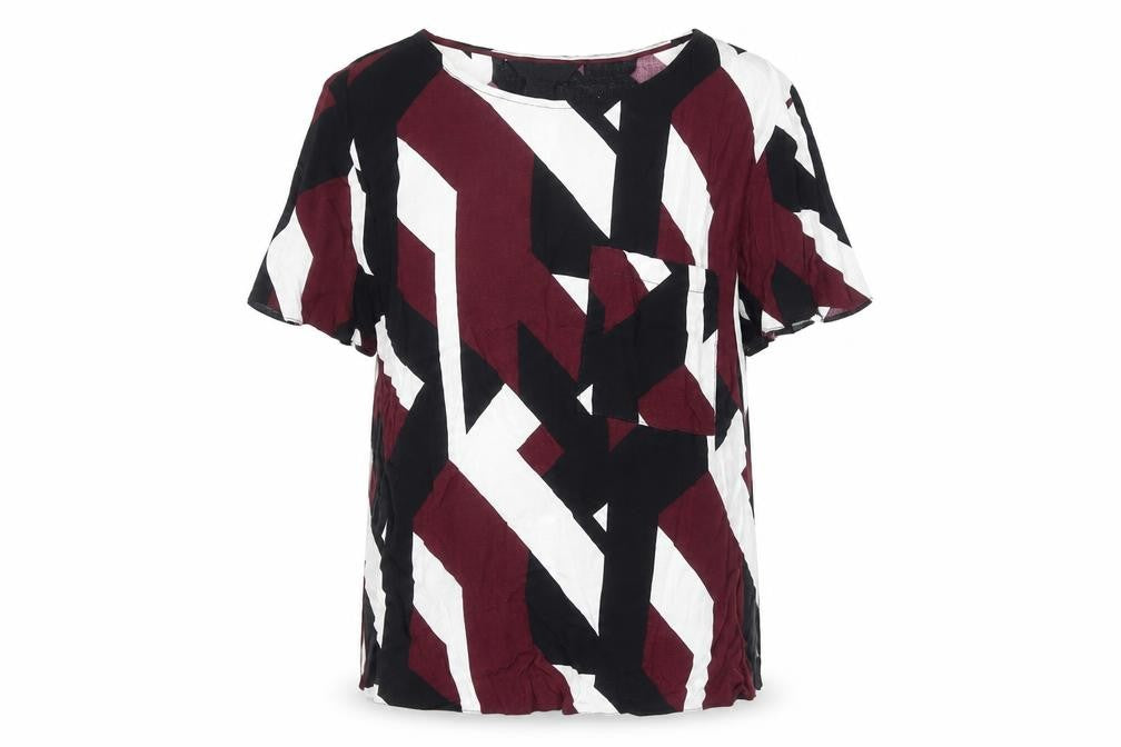 Womens UK Size 10 New Look Multicoloured Basic Blouse