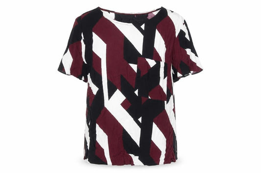 Womens UK Size 10 New Look Multicoloured Basic Blouse