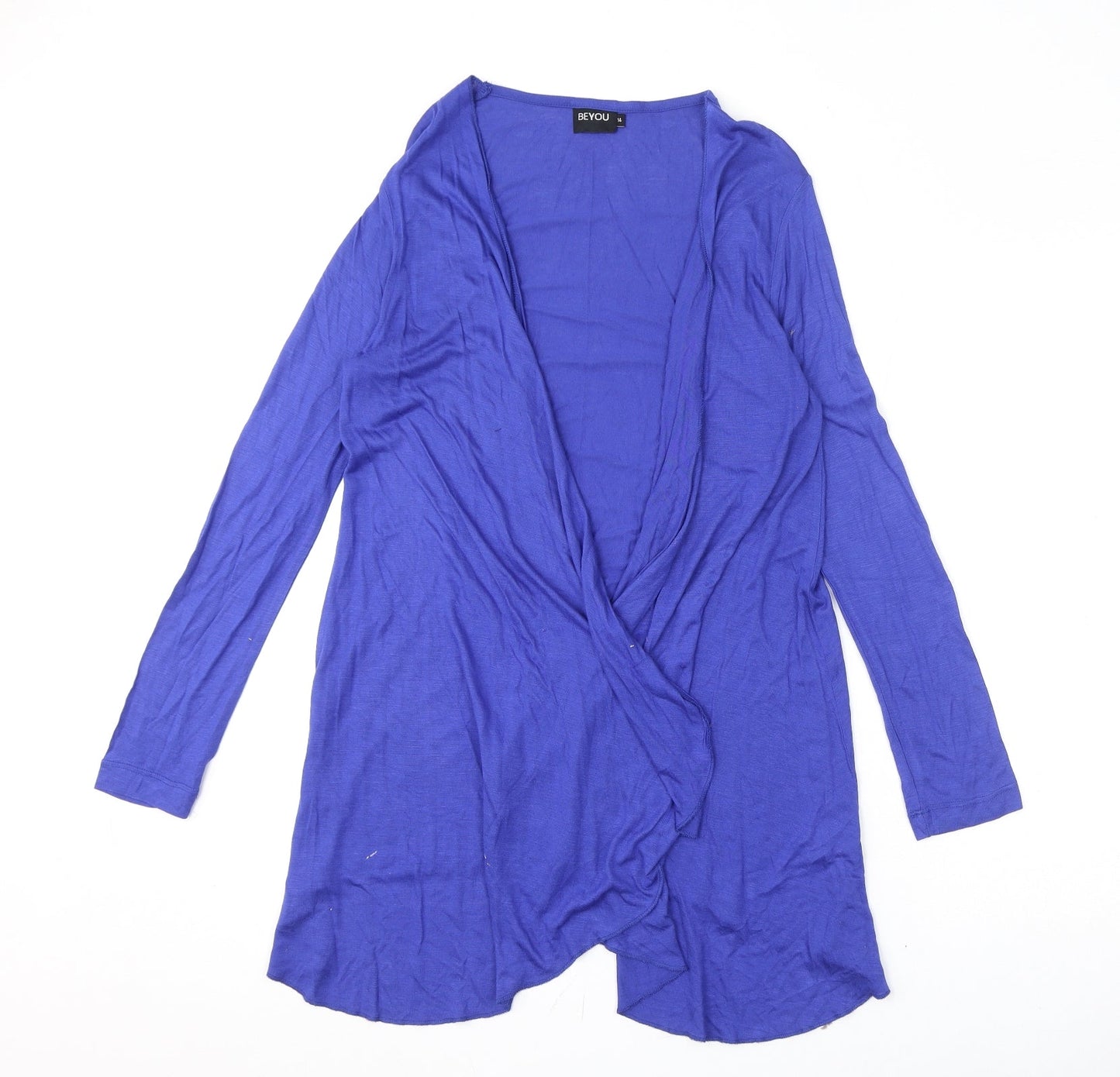 Womens UK Size 14 BeYou Blue Cardigan Jumper