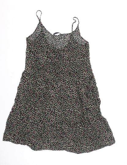 Marks and Spencer Womens Multicoloured Floral Polyester A-Line Size 12 Scoop Neck Pullover