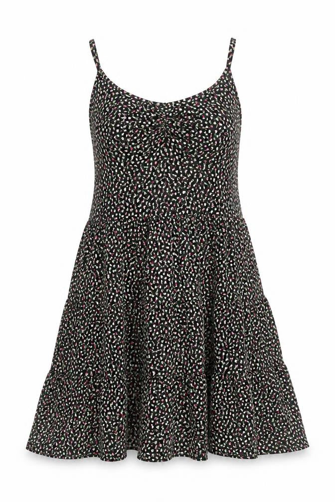 Marks and Spencer Womens Multicoloured Floral Polyester A-Line Size 12 Scoop Neck Pullover