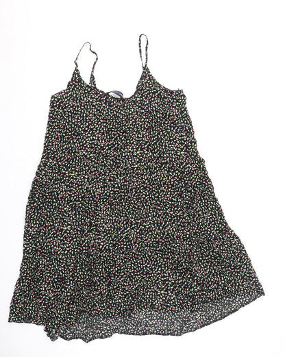 Marks and Spencer Womens Multicoloured Floral Polyester A-Line Size 12 Scoop Neck Pullover