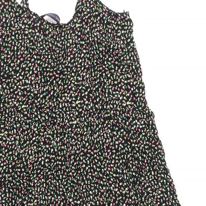 Marks and Spencer Womens Multicoloured Floral Polyester A-Line Size 12 Scoop Neck Pullover