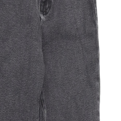 Womens UK Size 8 Stradivarius Regular Fit Straight Grey Jeans