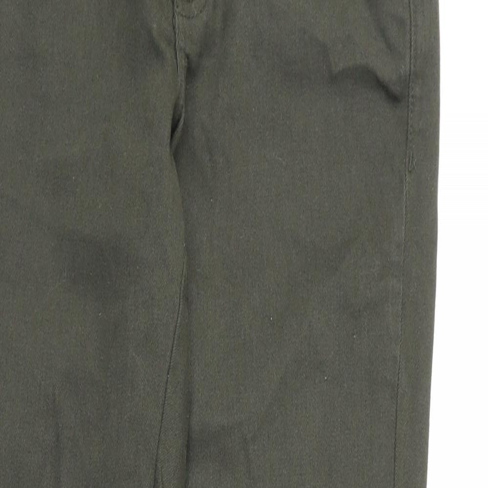 Dorothy Perkins Womens Green Cotton Skinny Jeans Size 6 L26 in Regular Zip