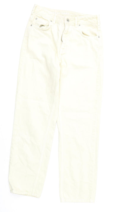 Womens UK Size 27 in Jack Wills Regular Fit Straight Yellow Jeans