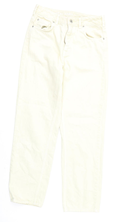 Womens UK Size 27 in Jack Wills Regular Fit Straight Yellow Jeans