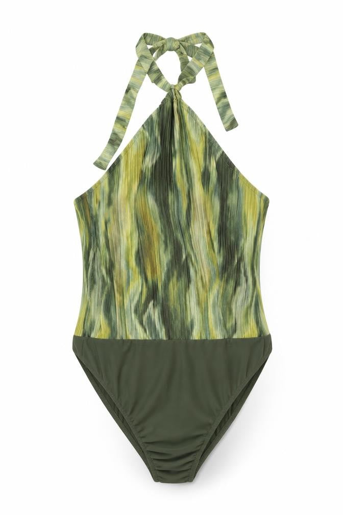 Womens UK Size 16 Boohoo One-Piece Green Bodysuit