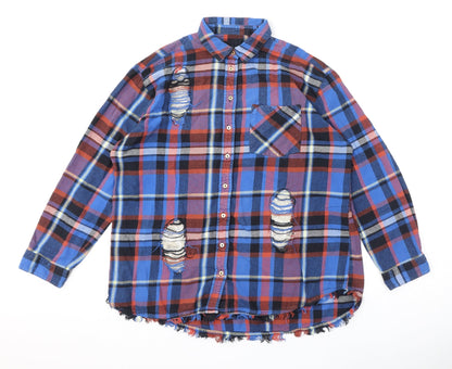 Womens UK Size M River Island Multicoloured Basic Button-Up
