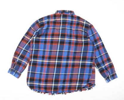 Womens UK Size M River Island Multicoloured Basic Button-Up