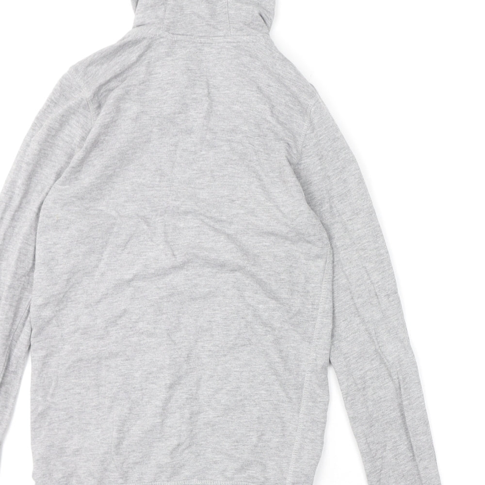 Indigo Girls Grey Cotton Full Zip Hoodie Size 10 Years Zip