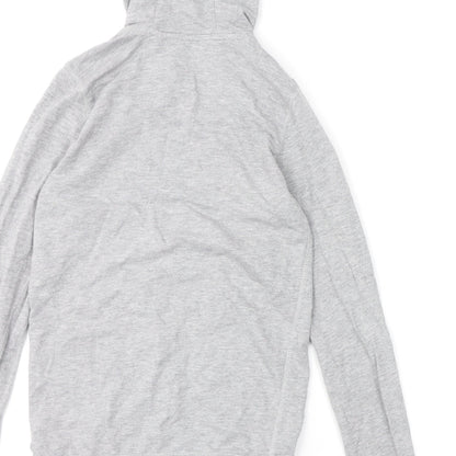 Indigo Girls Grey Cotton Full Zip Hoodie Size 10 Years Zip