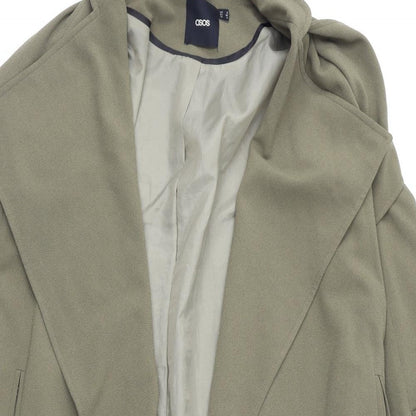 Womens UK Size 8 ASOS Green Overcoat